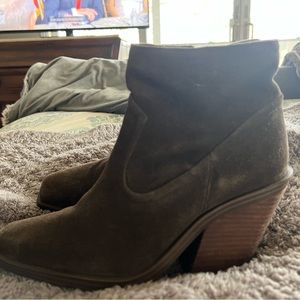 Olive colored Vince Camuto short boots. Size 8. Brand new!